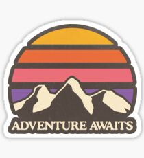 Adventure Awaits | Mountain Sun Sticker