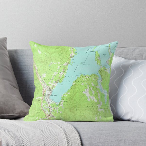 Item preview, Vintage Map of Lake George New York (1966) 2 designed and sold by BravuraMedia.