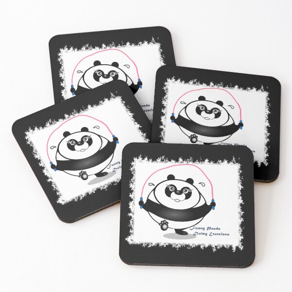 Item preview, Funny panda doing exercises designed and sold by Shirley cute art .