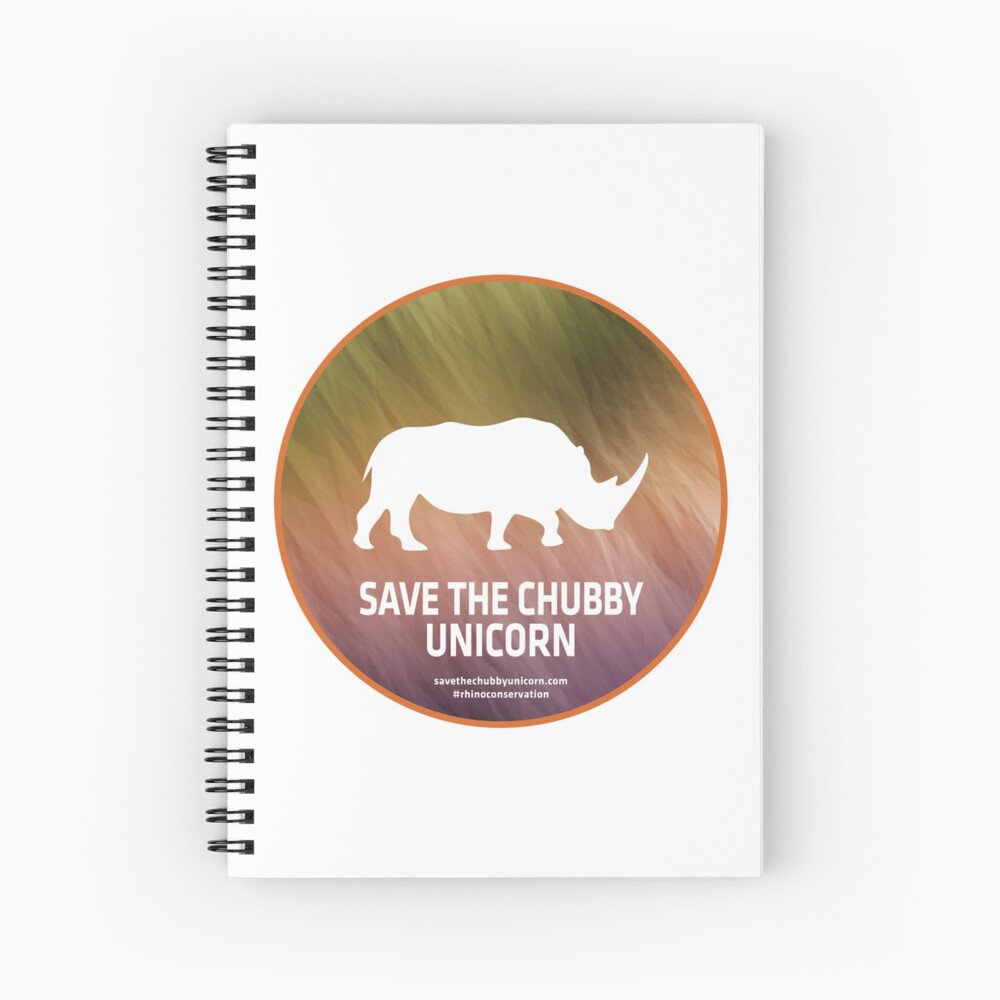 Save The Chubby Unicorn Savannah Spiral Notebook