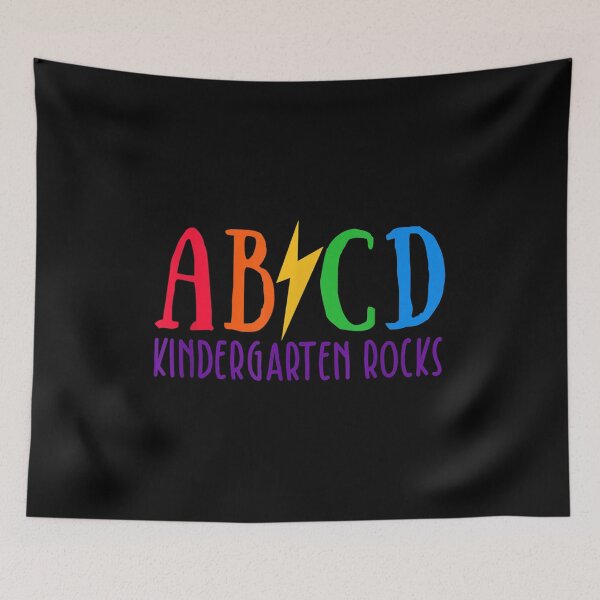 Item preview, ABCD Kindergarten Rocks Back in Class School designed and sold by Gabeshaffer.