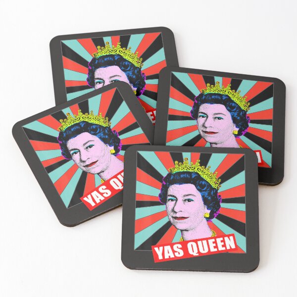 Item preview, British Queen Yas Queen Retro Pop Art Queen of England  designed and sold by bagenajayib.
