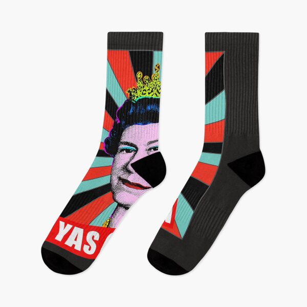 Item preview, British Queen Yas Queen Retro Pop Art Queen of England  designed and sold by bagenajayib.