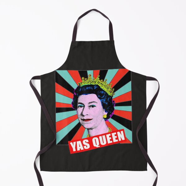 Item preview, British Queen Yas Queen Retro Pop Art Queen of England  designed and sold by bagenajayib.