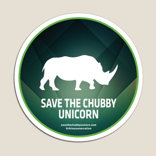 Aperçu de l'œuvre Sauvez la licorne potelée à l'aube créée et vendue par Save The Chubby Unicorn #RhinoConservation.