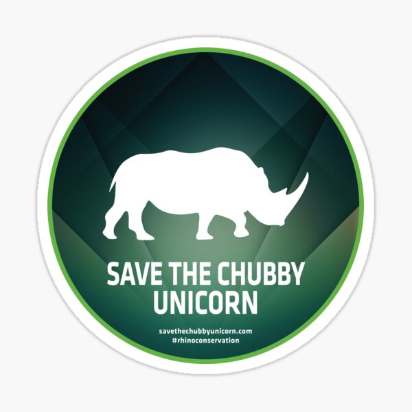 Save The Chubby Unicorn at Dawn Sticker
