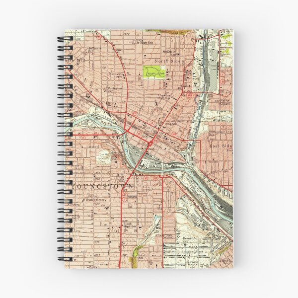 Item preview, Vintage Map of Youngstown Ohio (1951) designed and sold by BravuraMedia.