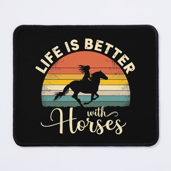 Item preview, Life Is Better With Horses Funny Girl Horse Riding designed and sold by Bemumd-art.