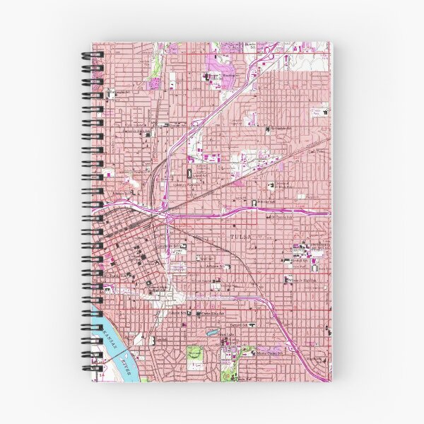Item preview, Vintage Map of Tulsa Oklahoma (1954) designed and sold by BravuraMedia.
