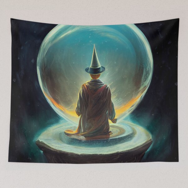 Item preview, Wizard Pondering an Orb designed and sold by DirtyBirdLad.