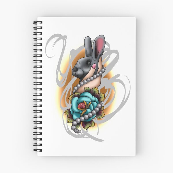 Item preview, Rabbit and rose designed and sold by TheInkSmith.