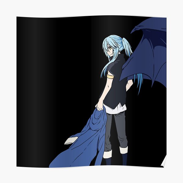 Rimuru Tempest Demon Lord Anime Poster For Sale By Queenakisha Redbubble 6200