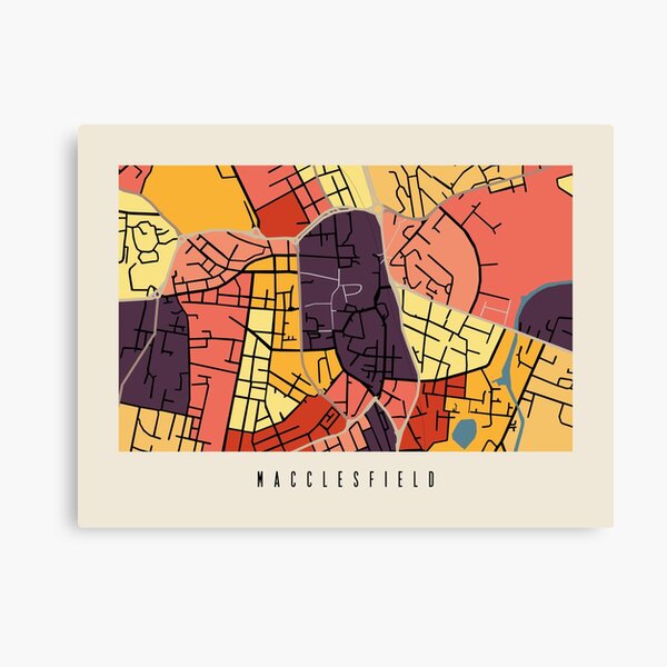 Map Of Macclesfield Canvas Print For Sale By Axelle1410 Redbubble   Mp,504x498,matte,f8f8f8,t Pad,600x600,f8f8f8.u2 