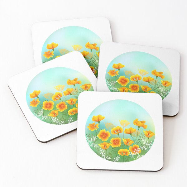 Item preview, Round Picture with California Poppy designed and sold by Blackmoon9.