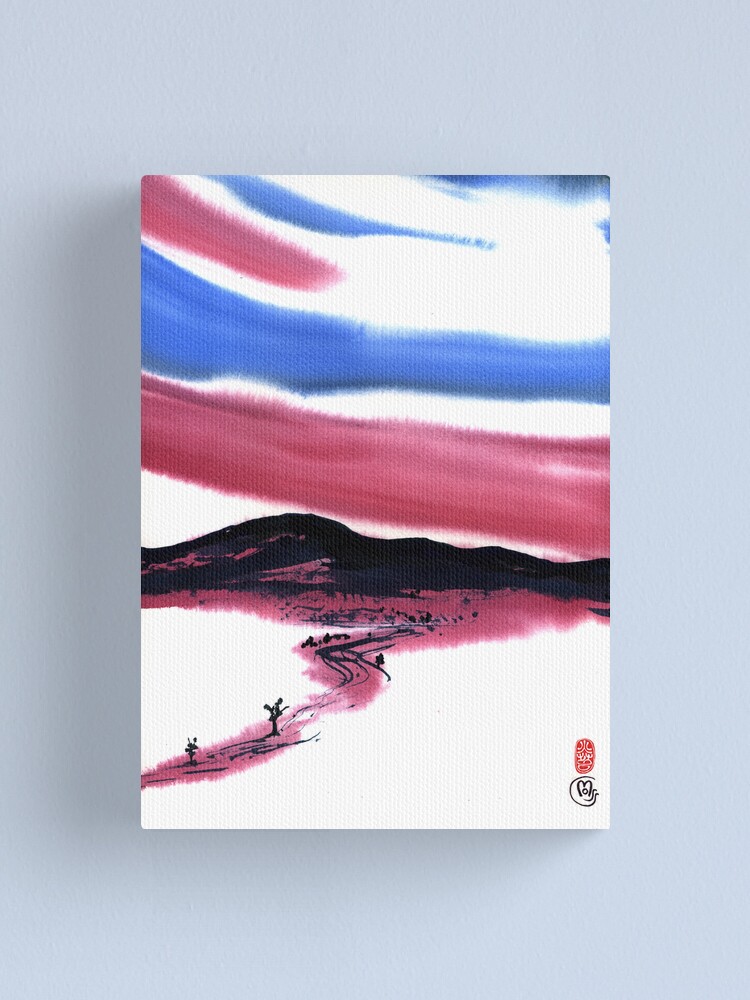 Alternate view of red sky in the morning Canvas Print