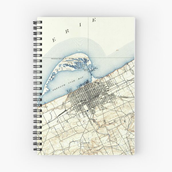Item preview, Vintage Map of Erie Pennsylvania (1899)  designed and sold by BravuraMedia.