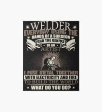 Welding Shirt Art Board Print