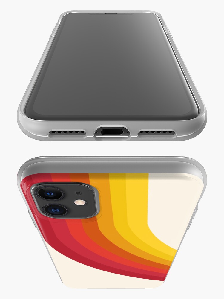 Alternate view of 4-Sho - retro 70s style throwback vibes 1970's trendy decor art minimalist rainbow stripes iPhone Case & Cover
