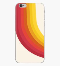 4-Sho - retro 70s style throwback vibes 1970's trendy decor art minimalist rainbow stripes iPhone Case