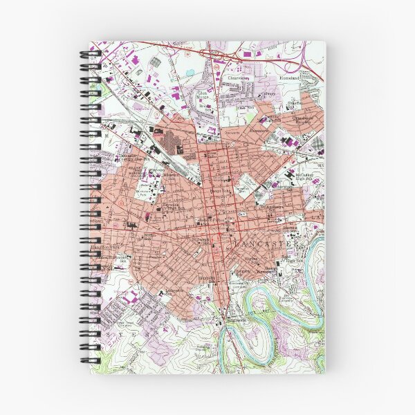 Item preview, Vintage Map of Lancaster Pennsylvania (1956) 2 designed and sold by BravuraMedia.