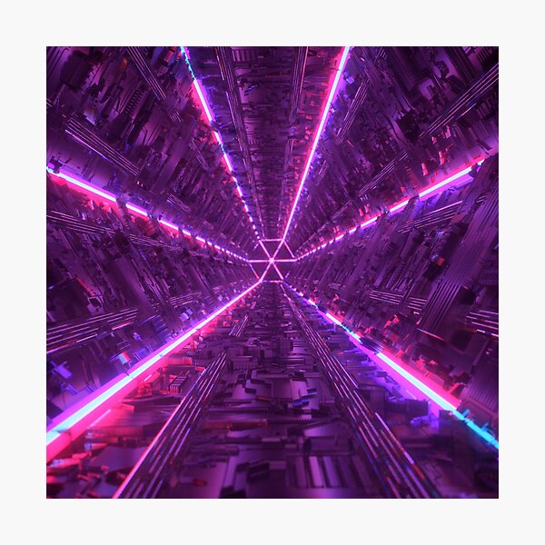 Purple Tunnel Photographic Print