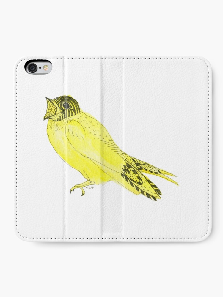 Alternate view of Yellow Soprano Swallow iPhone Wallet