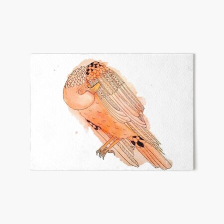Vain Raven in Orange Art Board Print