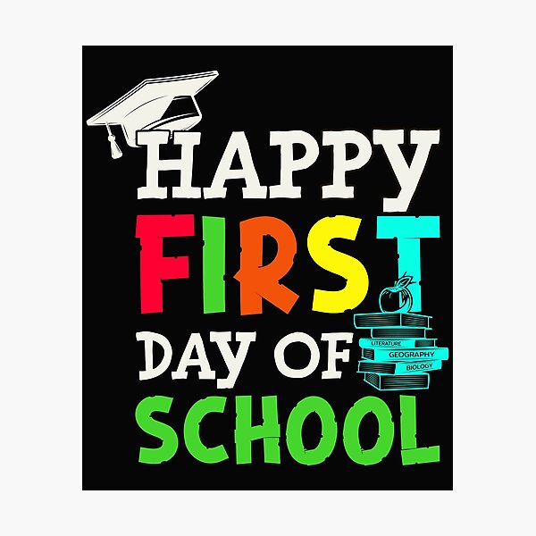 Item preview, Happy First Day Of School T-Shirt Back To School Classic T-shirt designed and sold by NiceDesignsShop.