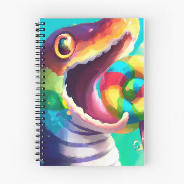 Item preview, Rainbow Lollipop Snake designed and sold by PastelSharkArt.