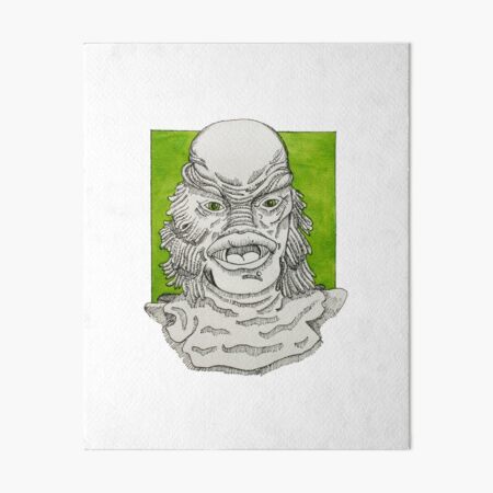 Black Lagoon Creature Fan Art Art Board Print