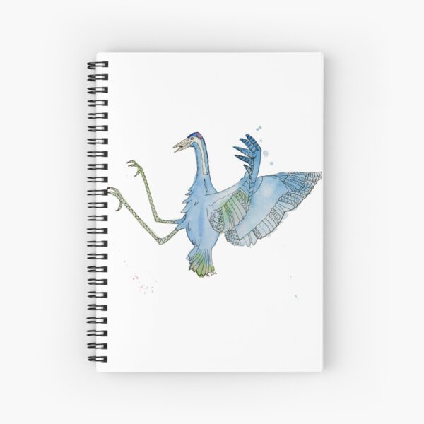 Kung Fu Crane Spiral Notebook