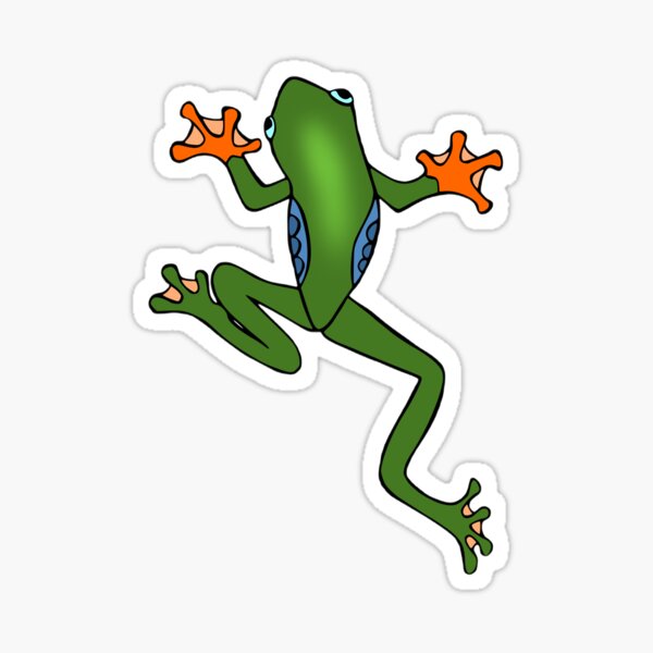 Frog Butt Simple Sticker For Sale By Lasalvador Redbubble