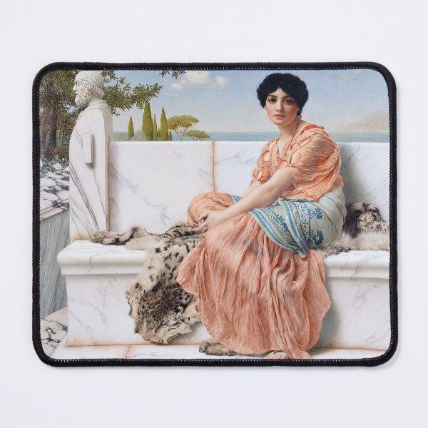 Item preview, Sappho of Lesbos Painting - John William Godward - Lesbian Greek Woman Poet - Lesbian - Lesbos - LGBT designed and sold by Flower1water.