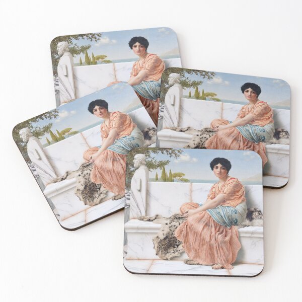 Item preview, Sappho of Lesbos Painting - John William Godward - Lesbian Greek Woman Poet - Lesbian - Lesbos - LGBT designed and sold by Flower1water.