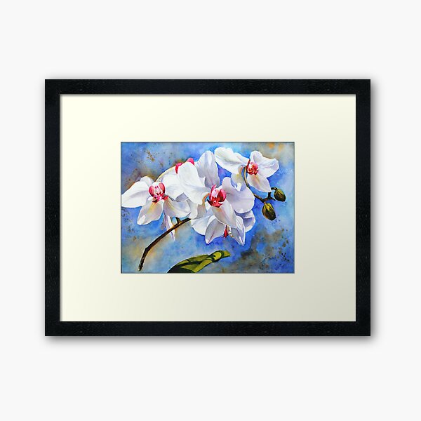 Dancing Orchids Framed Art Print