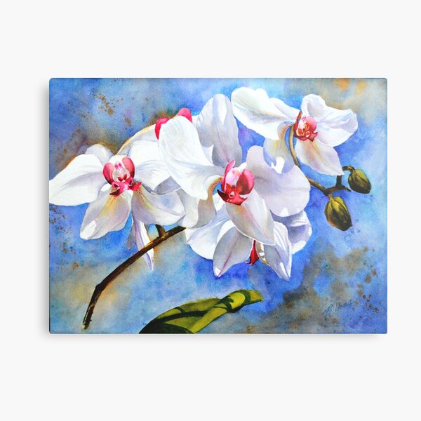 Dancing Orchids Metal Print