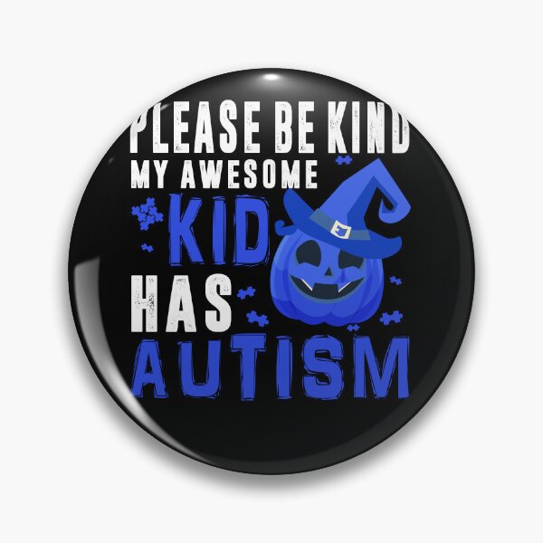 Item preview, Blue Pumpkin Halloween Be Kind My Son Has Autism designed and sold by NgocCong.