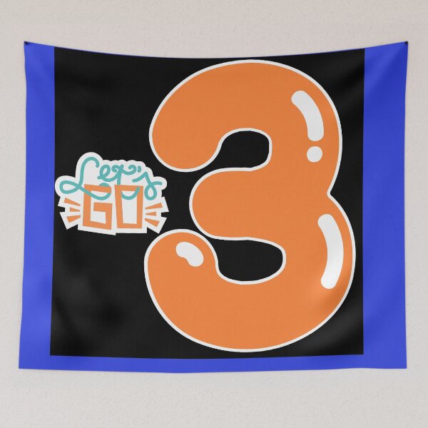 Item preview,  Number three designed and sold by starfishstuff.