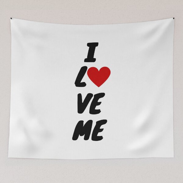 Item preview, I Love Me with Red Heart Shape designed and sold by MyArt23.