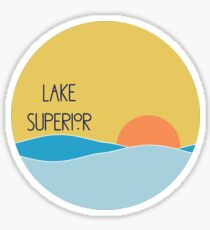 Lake Superior circle Sticker