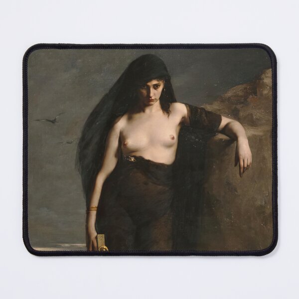 Item preview, Sappho - Charles Auguste Mengin (1853 - 1933), French academic painter - Lesbian Greek Woman Poet - Lesbian - Lesbos - LGBT designed and sold by Flower1water.