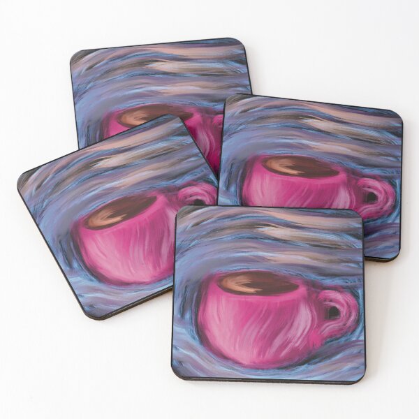 Item preview, Cyberpunk Pink Luxe Retro Coffee Illustration designed and sold by ZaraRoza.