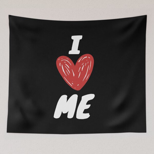 Item preview, I Love Me with Red Heart Shape designed and sold by MyArt23.