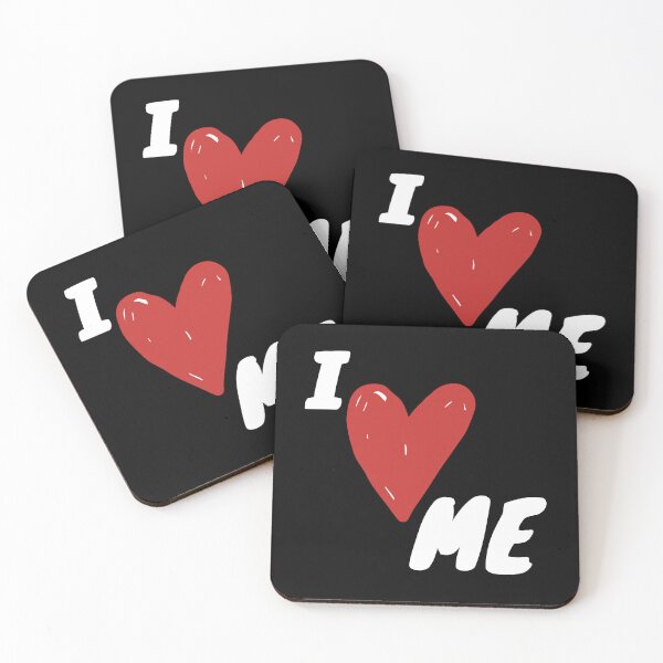 Item preview, I Love Me with Red Heart Shape designed and sold by MyArt23.