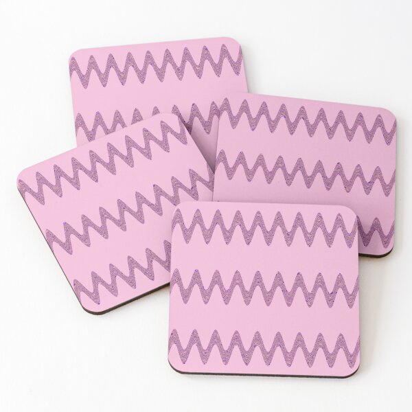 Item preview, Abstract Wavy Lines Pattern Boho Vibes on a Soft Pink Background designed and sold by Beachy.