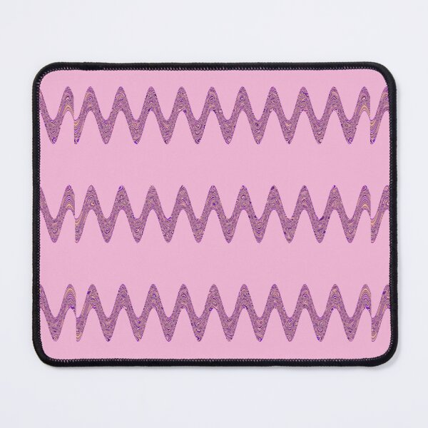 Item preview, Abstract Wavy Lines Pattern Boho Vibes on a Soft Pink Background designed and sold by Beachy.