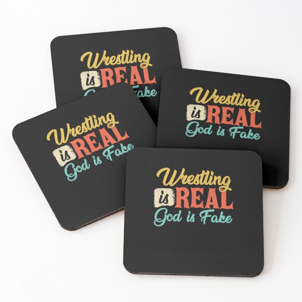 Item preview, Wrestling Is Real God Is Fake designed and sold by PhamBinh5146.