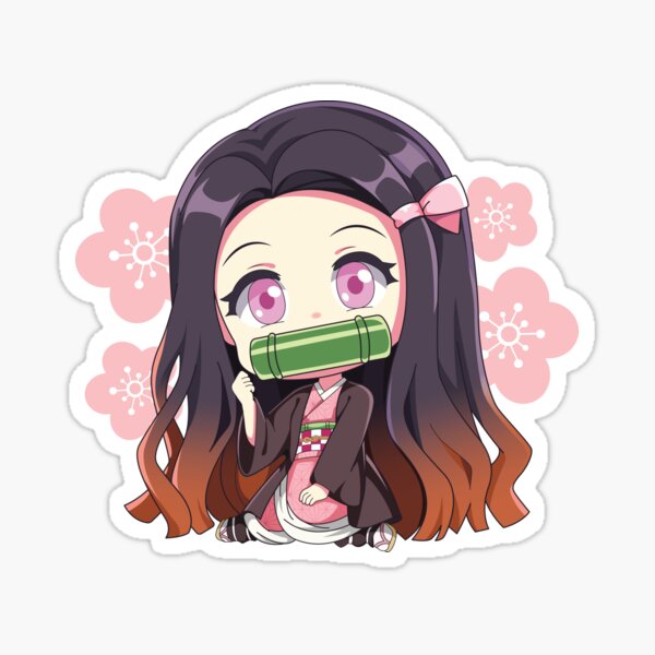 Chibi Nezuko Sticker For Sale By Sanzokustation Redbubble 2725