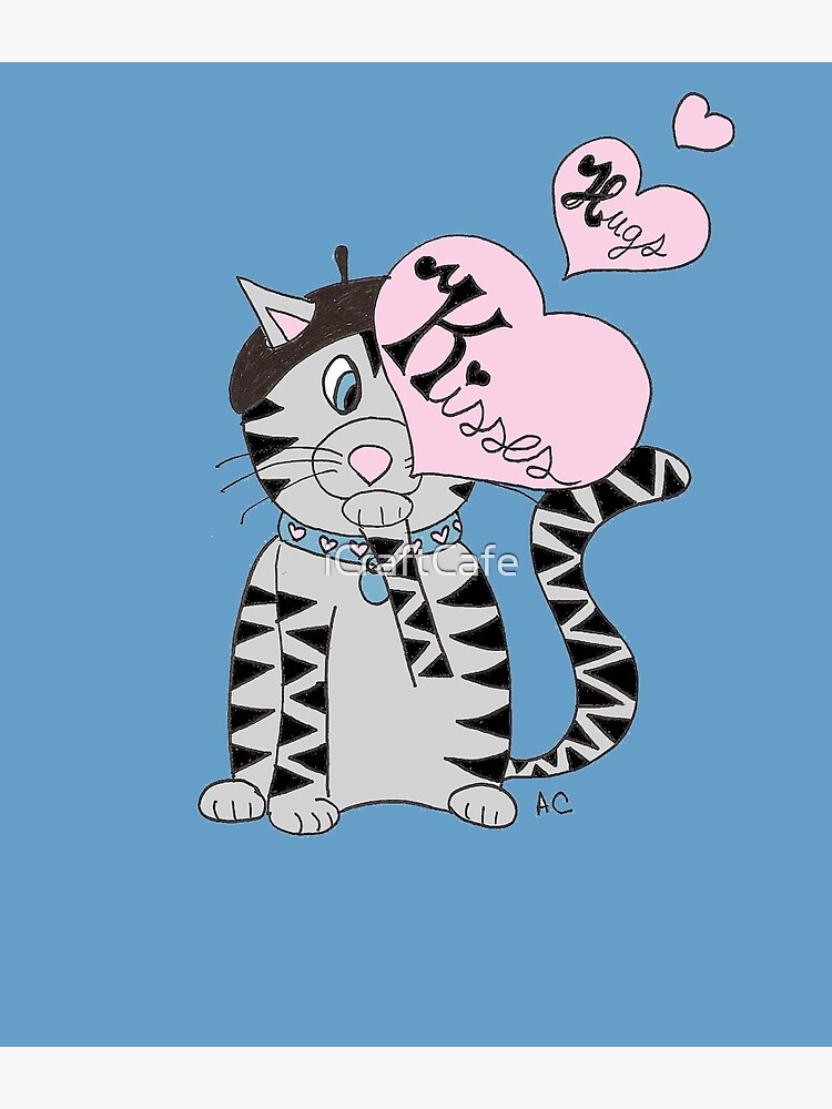 French Cat Kisses by iCraftCafe