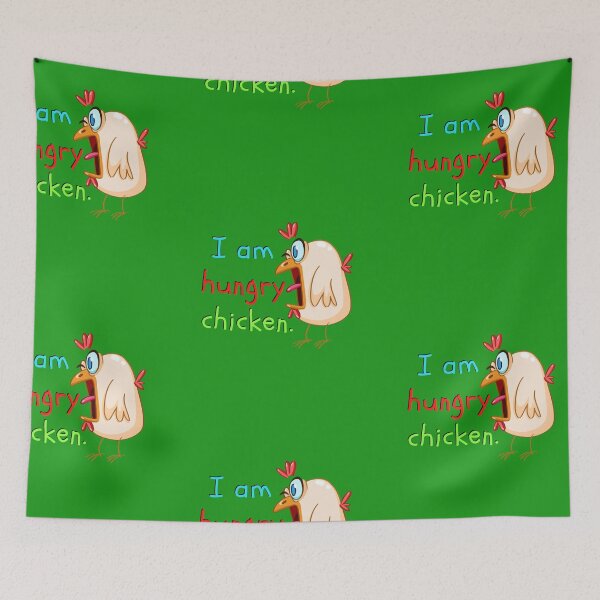 Item preview, I am hungry chicken and love chicken designed and sold by pookamon14.